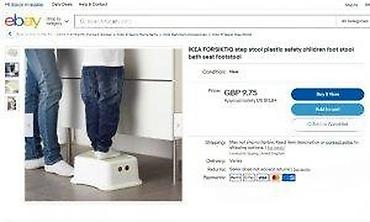Ostali dečiji nameštaj: Dečija dvostepena pomoćna stolica/step stool za kupatilo i kuhinju - — 18