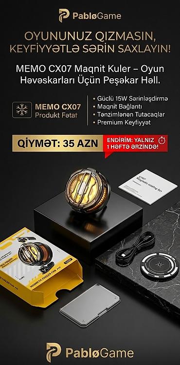 монитор для компьютера: (orginal) MEMO CX07 Maqnit Kuler – mobil oyun həvəskarları üçün — 2