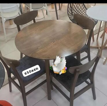 metbex ucun divan: Для кухни, Новый, Круглый стол, 4 стула