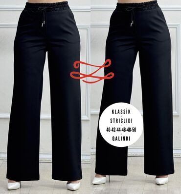 Qadın şalvarları: Şalvar, Zara, rəng - Qara — 2