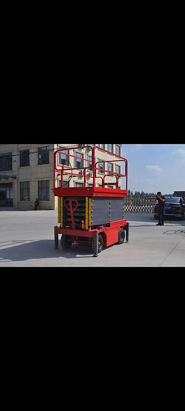 Оборудование для производства: Məhsul: Qayçı tipli elektrikli yüksəldici platforma 12 metrlik — 1