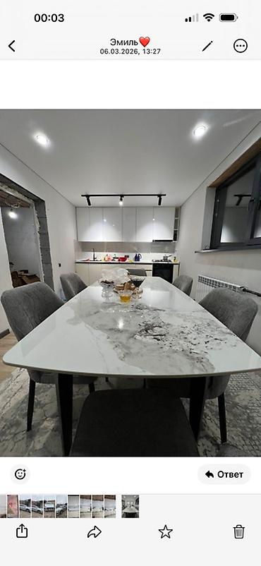 silver kitchen: Кухонный гарнитур, Новый, цвет - Белый, МДФ — 1