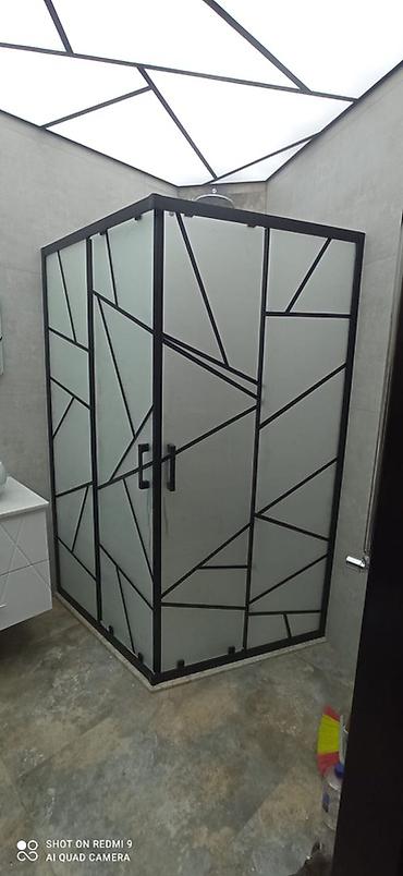 geometri: Hamam üçün şüşə kabinələr və sanitar aksesuarları - Duş kabinələri — 2