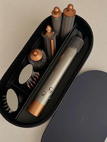 core i: Dyson Airwrap в серо-золотом цвете. В комплекте стайлер, насадки и — 2