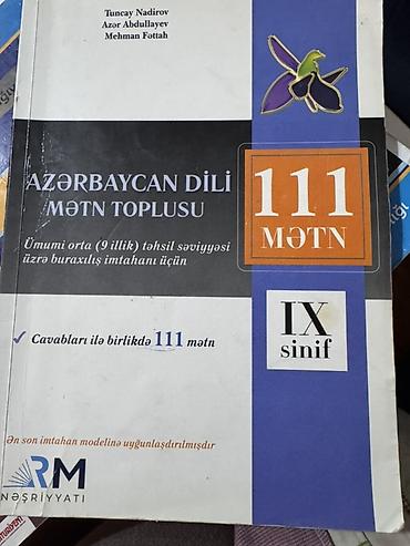 sekis azeri: Məhsul: “Azərbaycan dili – Mətn toplusu (IX sinif)” Təsvir: - Ümumi — 1