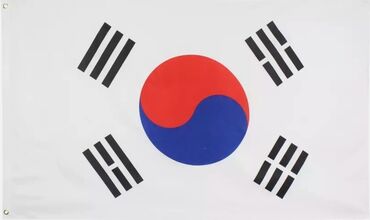 Башка коллекциялоо буюмдары: Продаётся флаг Южной Кореи 
Размер: 90х150
Новый