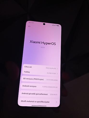 pocco x6: Poco X6 Pro, 512 GB, rəng - Gümüşü, Sensor — 5