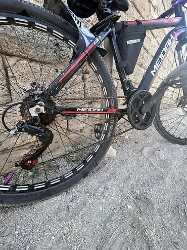 mini disk: Meidah E300 dağ velosipedi - Göz oxşayan qara-qırmızı dizaynlı — 8