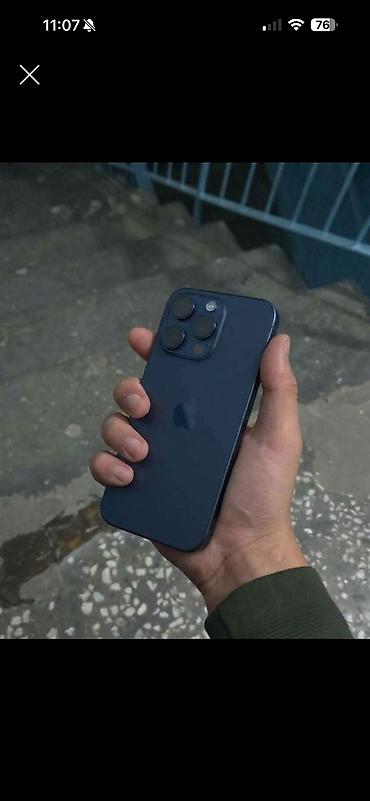 IPhone 15 Pro Max, Б/у, 256 ГБ, Blue Titanium, 85 %