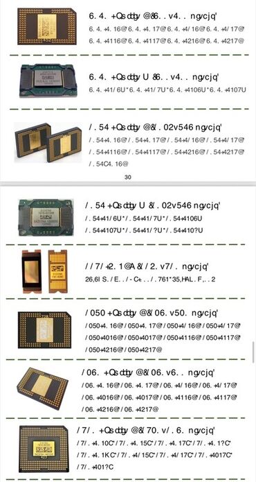 Digər TV və video məhsullar: Məhsul: Proyektor lampaları və lampalı modul blokları Təsvir: - — 29