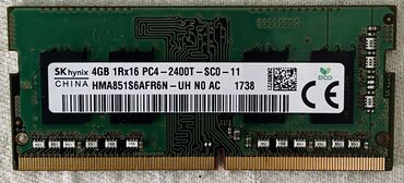 ноутбуки dell в бишкеке: Слот оперативной памяти SK hynix 4GB 1Rx16 PC4 - 2400T - SC0 -11