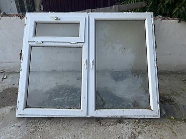 Pəncərələr: PVC pəncərə bloku - Material: ağ rəngli PVC profil - Üslub: iki — 2