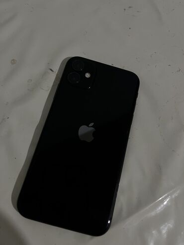 айфон 11 цена ош бу: IPhone 11, Колдонулган, 64 ГБ, Кара, Каптама, 87 %