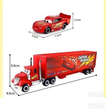 nosiljke: Munja Mekvin Transporter sa 4 Metalna Autića Munja Mekvin set je — 1