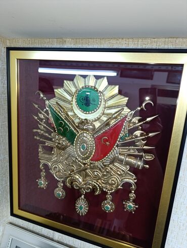 Şəkillər, tablolar: Osmanlı Tuğrası Bakıda. qızılı və gümüşü rənglərdə hazırlamışam. İdeal — 7