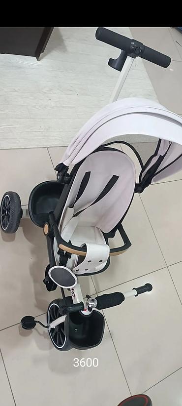 Детские велосипеды: Детские товары 1) Трёхколёсный велосипед-коляска для двоих детей - — 5