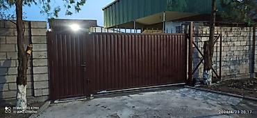 Откатные ворота: Откатные ворота из сэндвич‑панелей - Полотно из сэндвич‑панелей с — 9