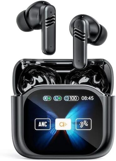 Mikrofonlar: Yeni Simsiz (Bluetooth) Qulaqcıqlar, Addcom, rəng - Qara