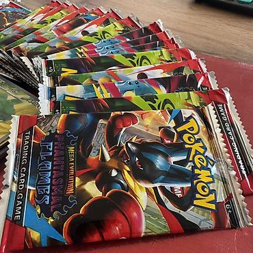 card: Пакеты с коллекционными карточками Pokémon TCG - Набор бустеров «Mega — 4