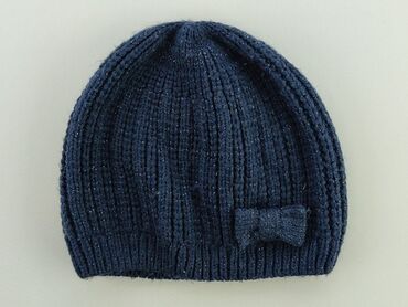 niebieska czapka: Czapka, H&M, 5-6 lat, 52-54 cm, stan - Dobry