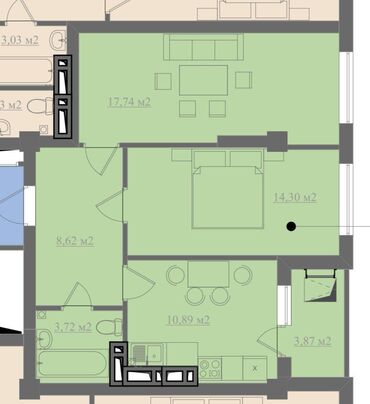 срочно продаю квартиру псо: 2 комнаты, 60 м², Элитка, 8 этаж, Дизайнерский ремонт