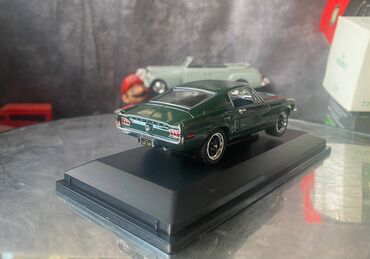 Avtomobil modelləri: Коллекционная модель Ford Mustang GT Bullit darkgreen 1968 Steve — 17