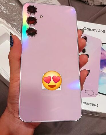 samsung a 31 qiymeti: Samsung Galaxy A55, 256 GB, rəng - Çəhrayı, İki sim kartlı