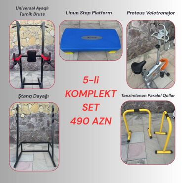 Бильярдные столы: Ev Şəraitində, Az işlənmiş 5-li Komplekt idman Seti 490 Azn Set-ə