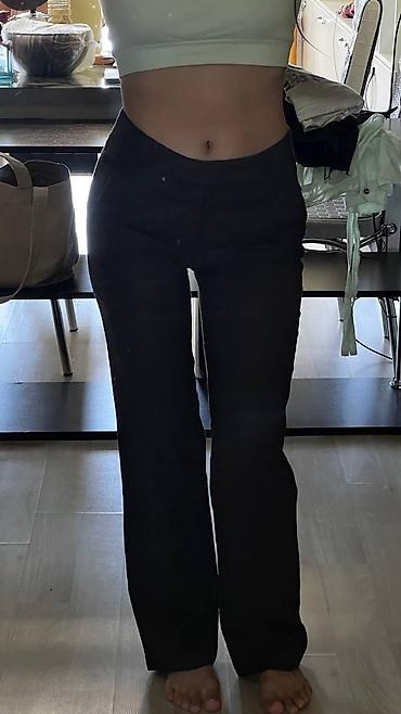 Женские брюки: Брюки Классические, Осень-весна, Италия, Лен, Новый, XS — 9