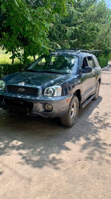 машины ош: Hyundai Santa Fe: 2002 г., 2.7 л, Автомат, Бензин, Кроссовер