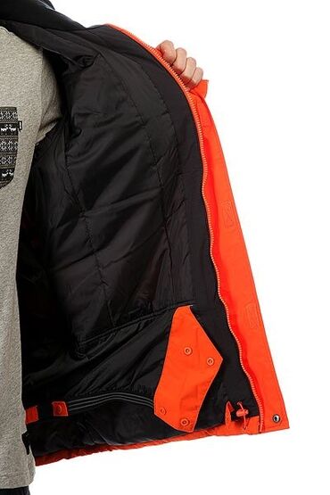 Мужские лыжные куртки: Куртка, Quiksilver, Новый, С утеплителем, Удлинённая куртка, Вентиляционные клапаны, Внутренние и внешние карманы — 9