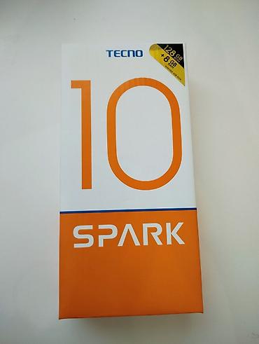 spark 10: Tecno Spark 10 4G, 128 GB, rəng - Göy, İki sim kartlı, Sensor, Barmaq izi — 4