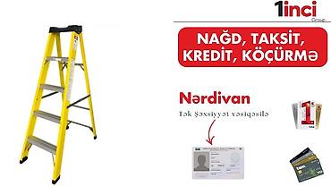 Инструменты: Məhsul: Nərdivan - Tip: İki tərəfli dayanan pilləkən (A-forma) - — 1