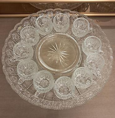 xrustal stekan: Kvars kristal ponç dəsti - Marka: Gold Crystal Orginal Tom. (etiketdə — 5