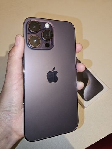 ноутбук айфон бишкек цена: IPhone 14 Pro Max, Б/у, 128 ГБ, Deep Purple, Чехол, 100 %