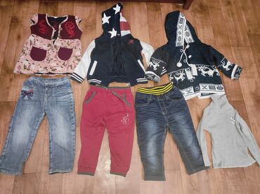 детская куртка zara: Джинсы и брюки, цвет - Голубой, Б/у