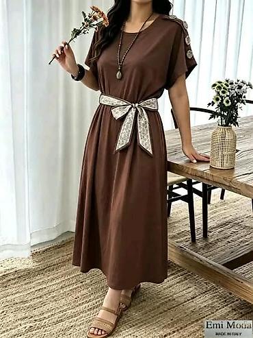 mk baletanke: Ženska midi haljina sa pojasom – Emi Moda, Made in Italy - Kroj: midi — 1