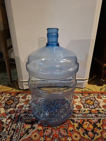 нержавеющий бак для воды: 19 litrlik su qabı satilir. - Material: qalın, mavi rəngli plastik. - — 3