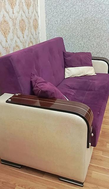 Divanlar: Divan-kravat, İşlənmiş, Açılan, Bazalı, Vеlur parça, Çatdırılma yoxdur — 2