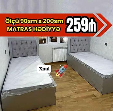 yataq otaqı: Yeni, Təknəfərlik çarpayı, Bazalı, Matras ilə, Siyirməli — 1