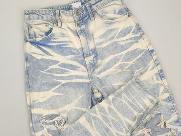 szorty damskie czarne jeansowe: Jeans, Bershka, XS (EU 34), condition - Good