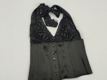 czarne bluzki do garnituru: Bluzka Damska, XS, stan - Bardzo dobry