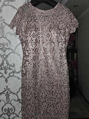 Вечерние платья: Вечернее платье, А-силуэт, Длинная модель, Шифон, С рукавами, Стразы, M — 8