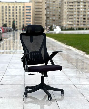 Ofis və oyun kresloları: Yeni, Təkərli, Qolları tənzimlənir, Parça — 3