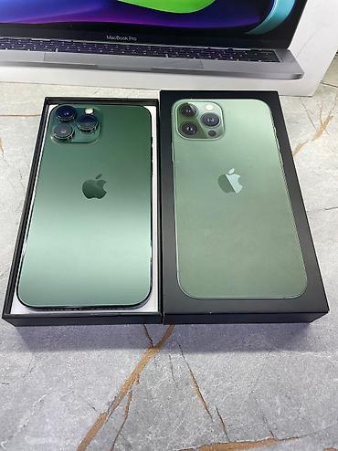 Apple iPhone: IPhone 13 Pro Max, Б/у, 256 ГБ, Alpine Green, Зарядное устройство, Коробка, Чехол, В рассрочку, 100 % — 2