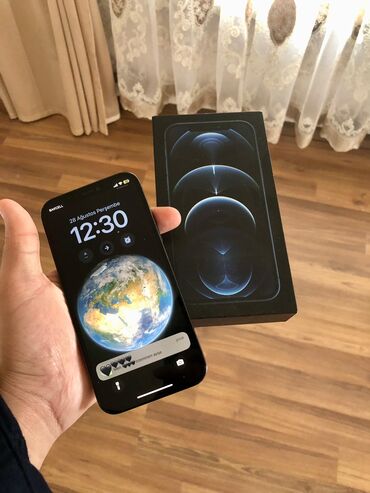 ikinciel iphone: IPhone 12 Pro, 256 GB, Blue Titanium, Face ID