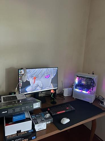 Masaüstü kompüterlər və iş stansiyaları: 🕹️Asus Rtx 5060 2x oc 💾Ana plata gigabayt B760 🎮İntel core i5 — 3