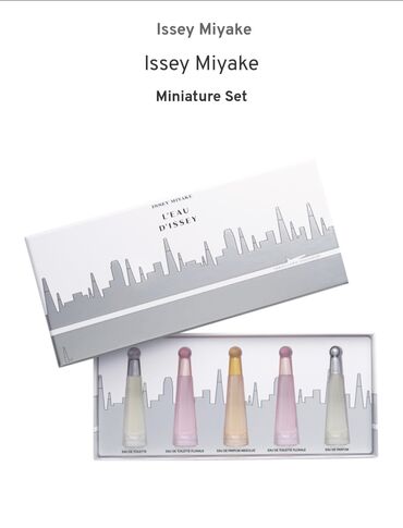 qadın vyetnamkaları: Issey Miyake L'Eau D'Issey miniatür ətir dəstir. Dəstə L'Eau D'Issey
