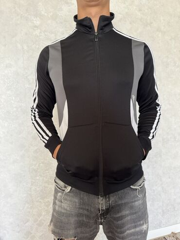 найк теч флиск: Мужская толстовка, M (EU 38), Adidas, Б/у, цвет - Черный, Самовывоз, Бесплатная доставка