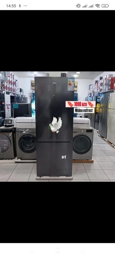 xaladilnik: Новый 2 двери Midea Холодильник Продажа, цвет - Черный